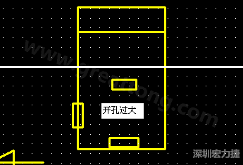 PCB設計時后焊元件焊盤開孔過大容易使焊錫流進插座造成短路。