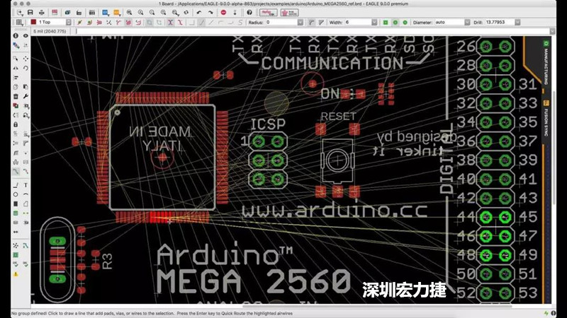 CadSoft EAGLE是一款專業的印刷電路板(PCB)設計軟件，低成本、便于使用、功能強大。